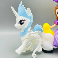 Electric Sofia Moon Carriage Toy With Light & Music