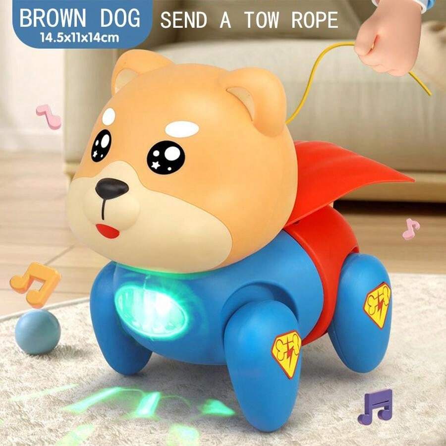 Light & Musical Electric Crawling Super Dog