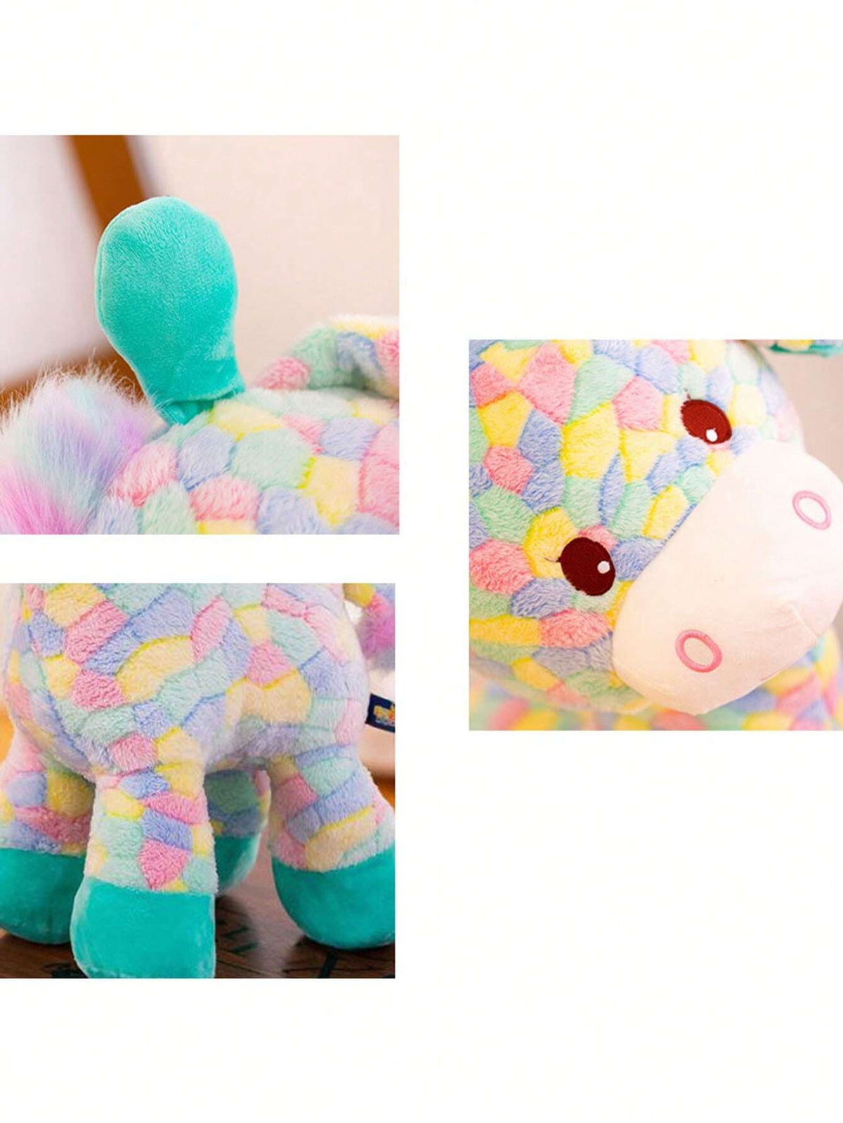 8* Inches Rainbow Giraffe Stuff Toy