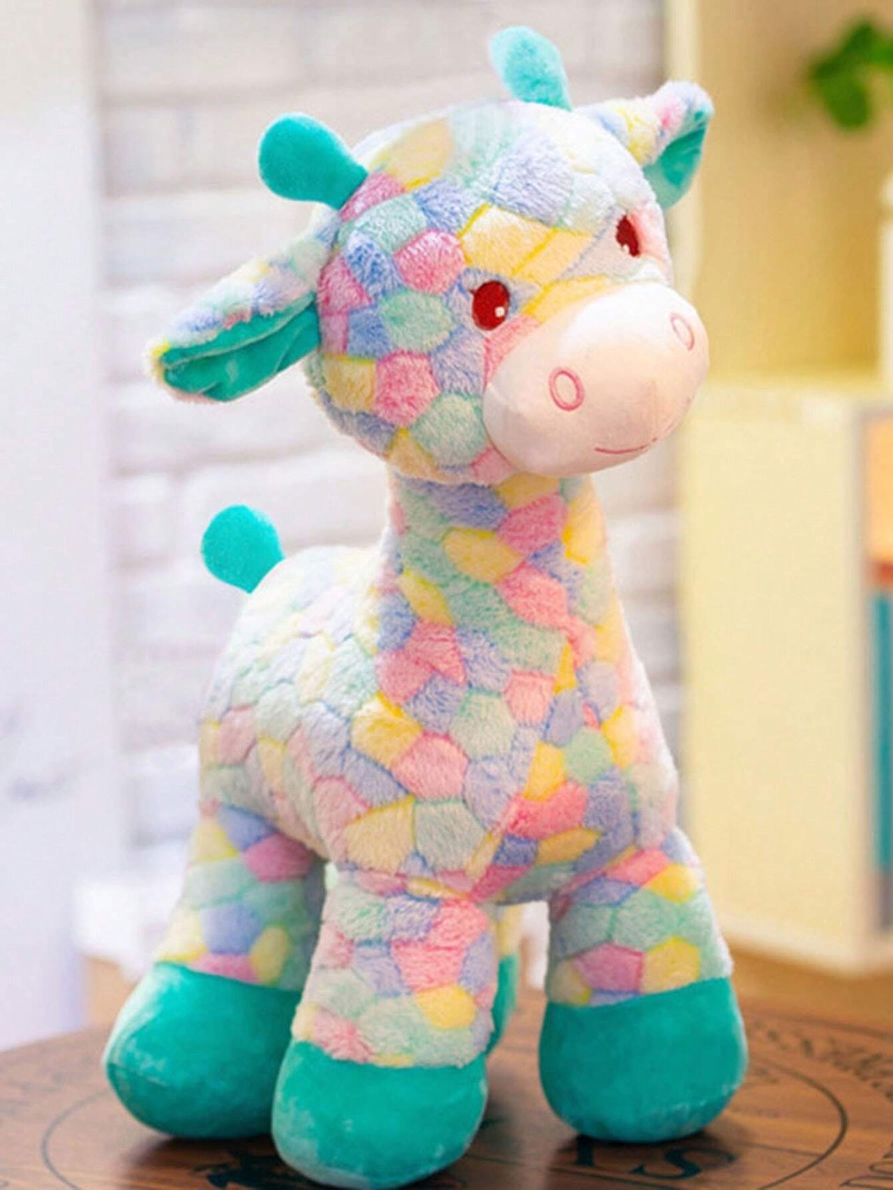 8* Inches Rainbow Giraffe Stuff Toy