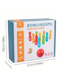 Wooden Arcade Bowling Game Set
