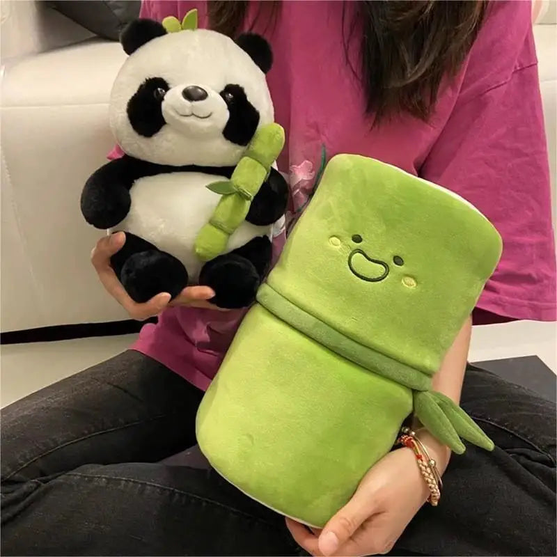 8* Inches Cute Stuff Bamboo Panda Pillow