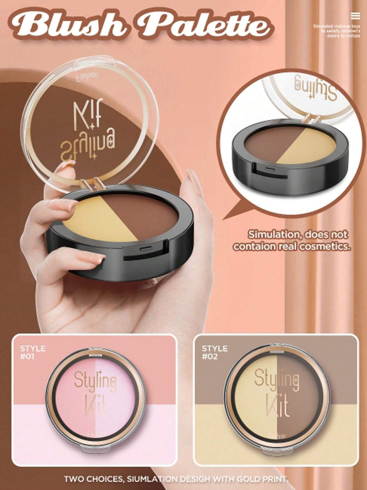 10Pcs Pretend Play Kids Makeup Kit