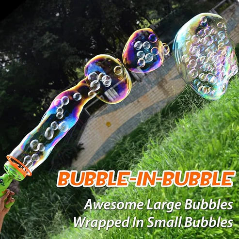 Battery Operated Cartoon Dance Colorful Bubble Gun
