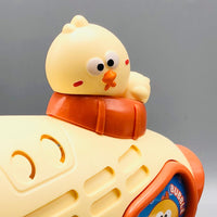 6 Holes Battery Operated Chick Colorful Bubble Gun