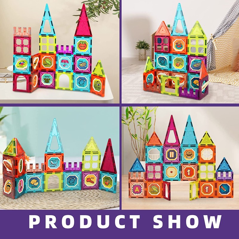 32Pcs DIY MagneticTiles Building Blocks