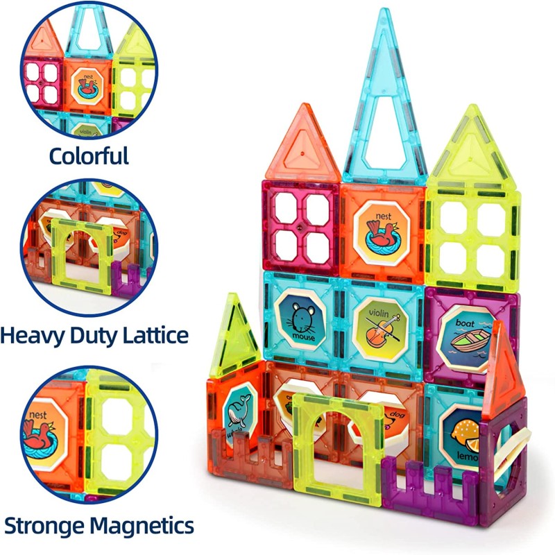 32Pcs DIY MagneticTiles Building Blocks
