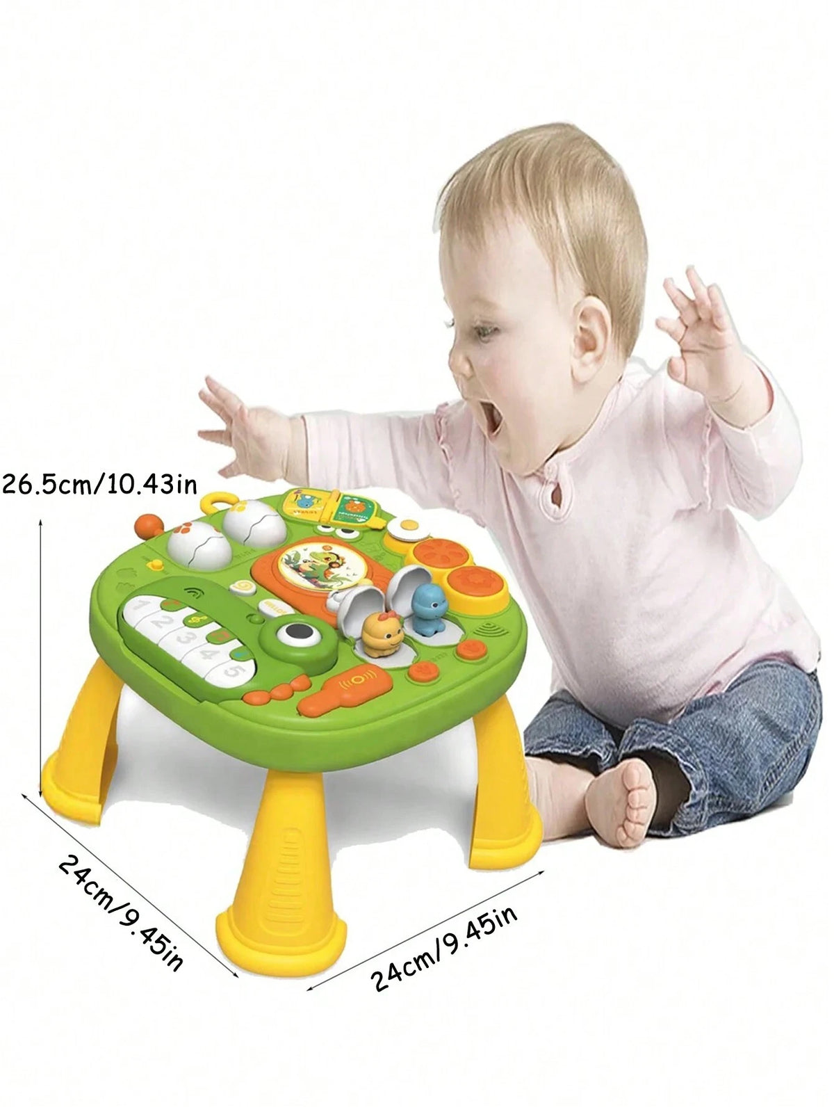 Multi-functional Kids Dinosaur Musical Piano Activity Table