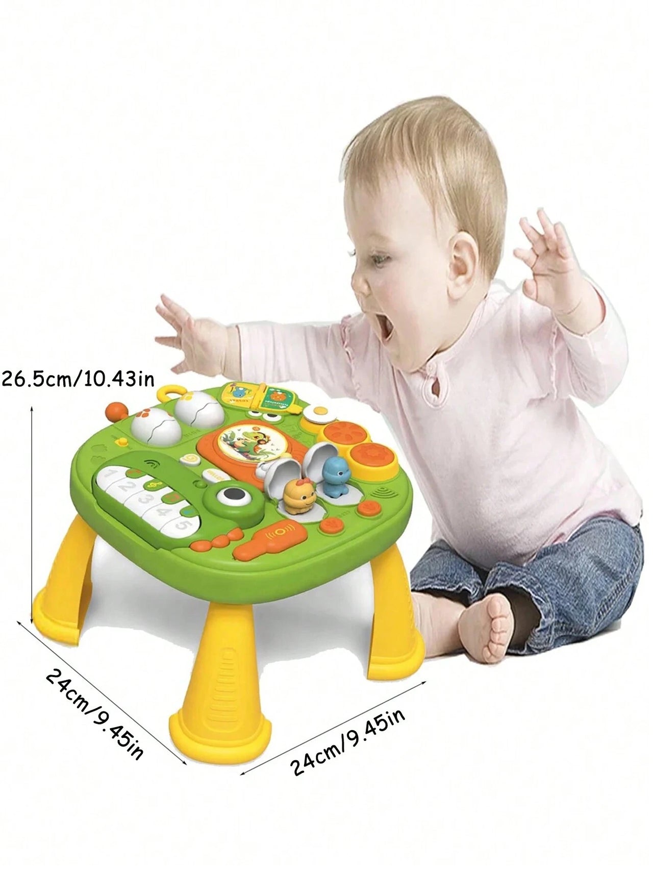 Multi-functional Kids Dinosaur Musical Piano Activity Table