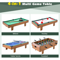 4in1 Wooden Multi-Game Foosball Table Set