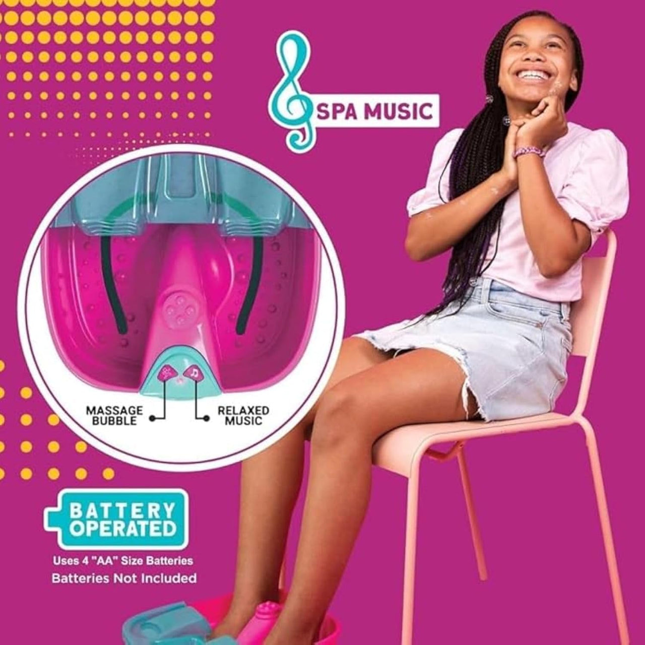 17Pcs Realistic Girls Massaging Foot Spa With Music
