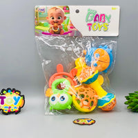 5Pcs Premium Baby Teether & Rattles Set557645710012376