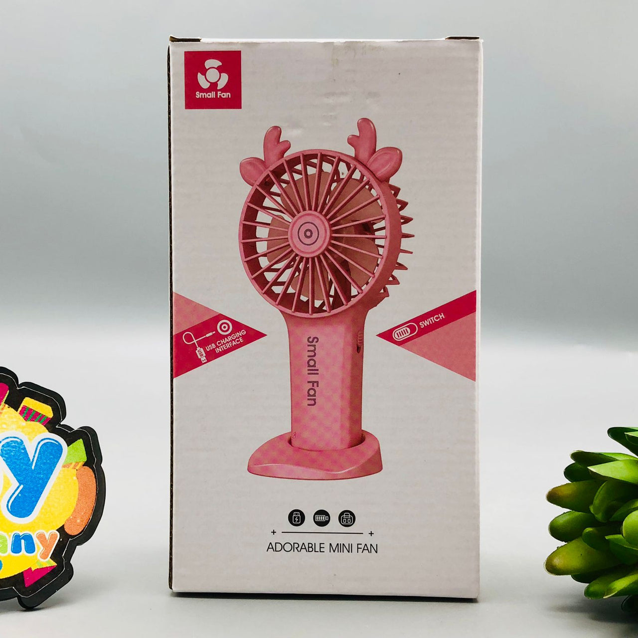 Rechargeable Cute Design Handheld & Desktop Small Fan