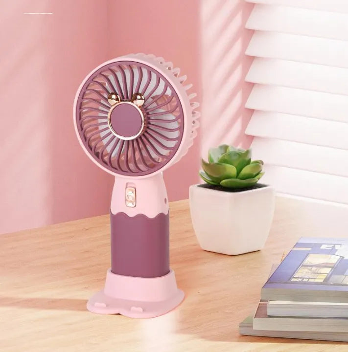 Rechargeable Hello Summer Mini Fan With Separate Base