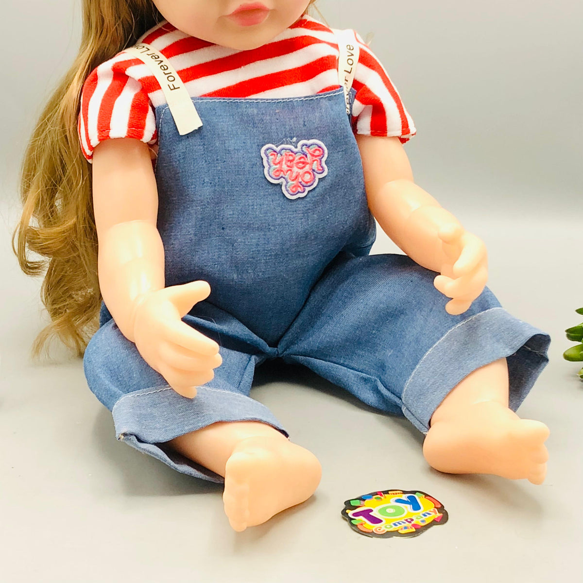 18* Inches Premium Reborn Doll With Music - Denim Cutie