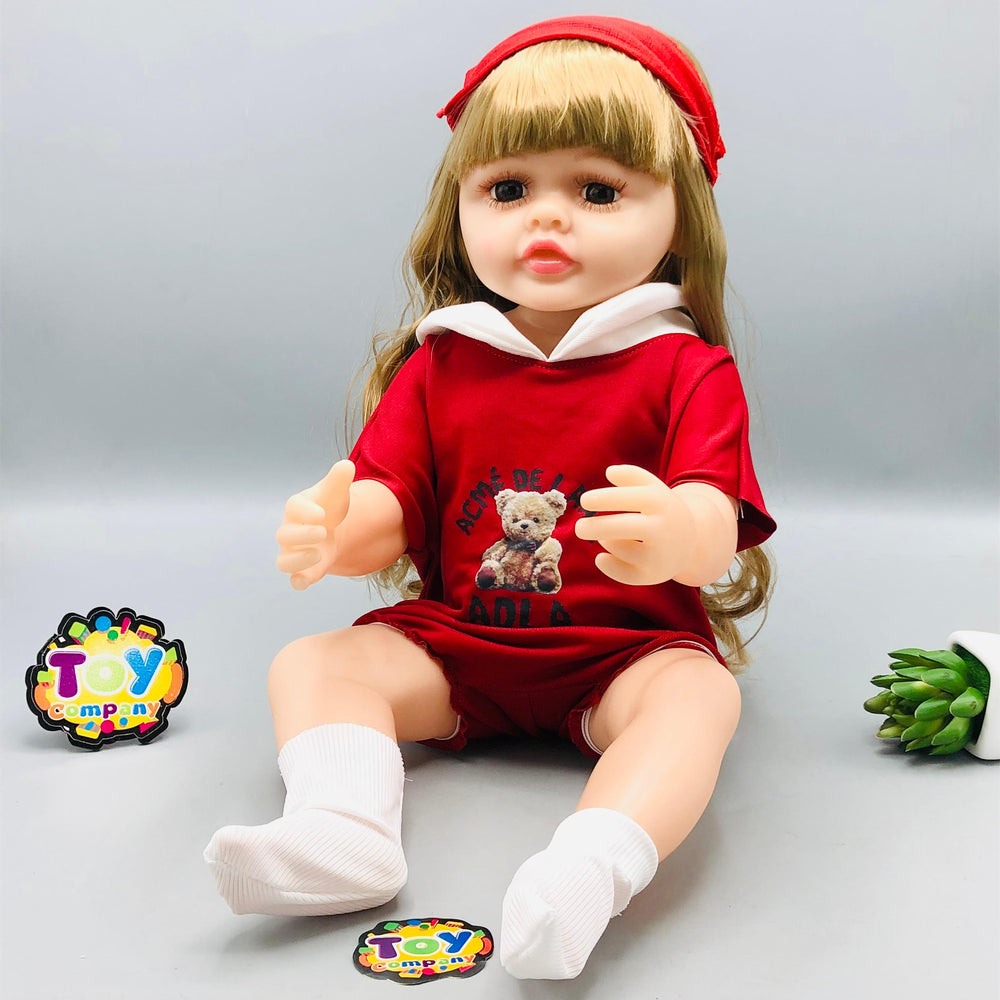 18* Inches Premium Reborn Doll With Music - Sporty Teddy