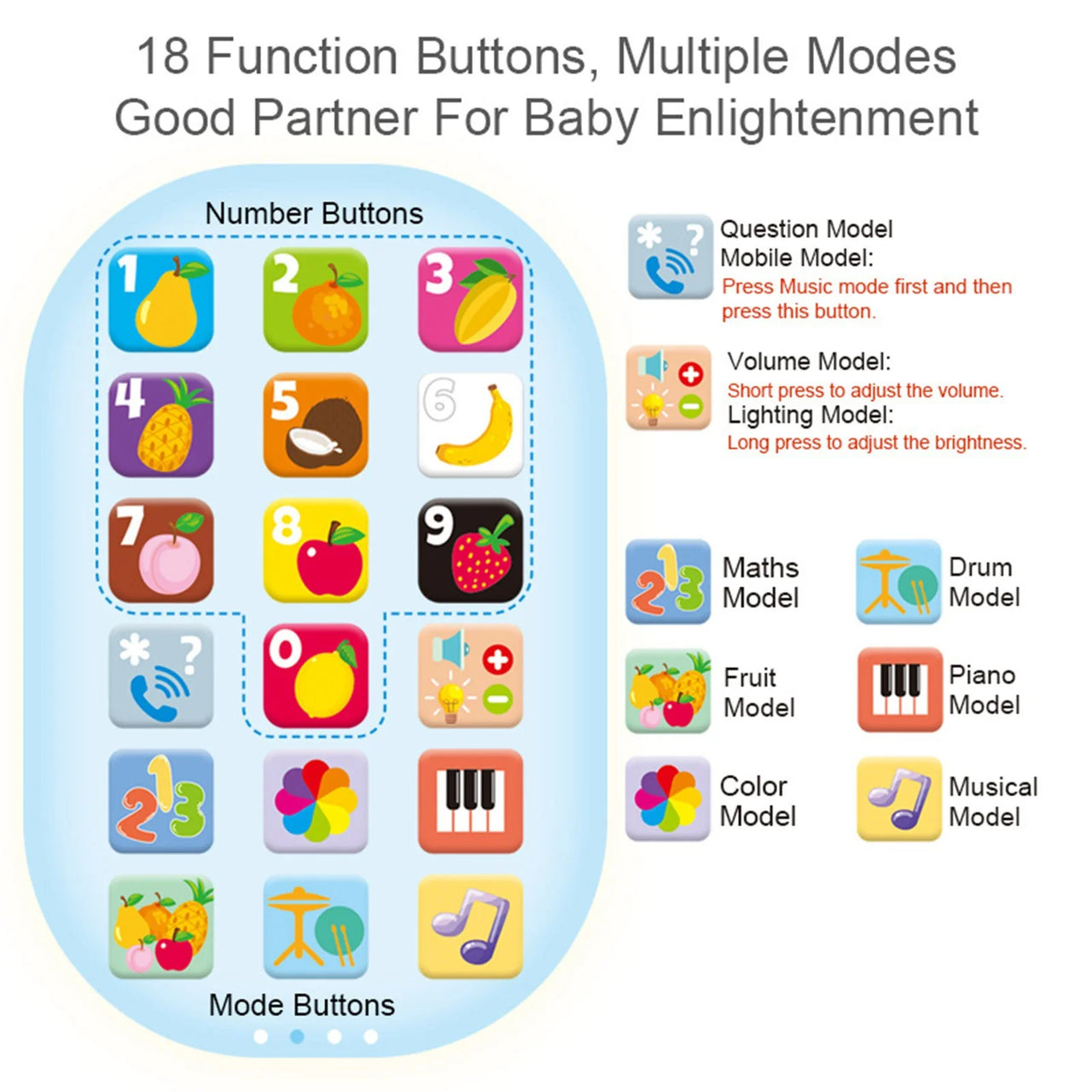 Rechargeable Kids Musical Y-Phone