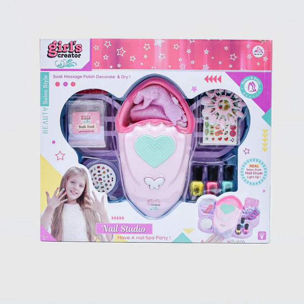 18Pcs Realistic Girls Super Spa Nail Art Kit