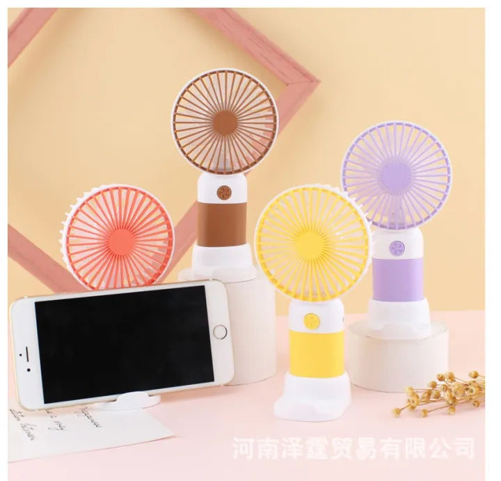 Stylish Rechargeable Handheld & Desktop Mini Fan