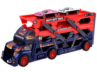 Three-Layers ABS Transporter Truck With 4Pcs Mini Alloy Cars