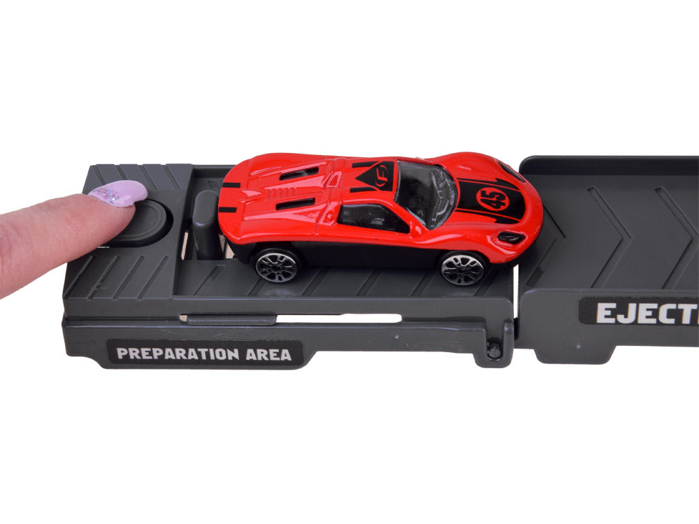 Three-Layers ABS Transporter Truck With 4Pcs Mini Alloy Cars