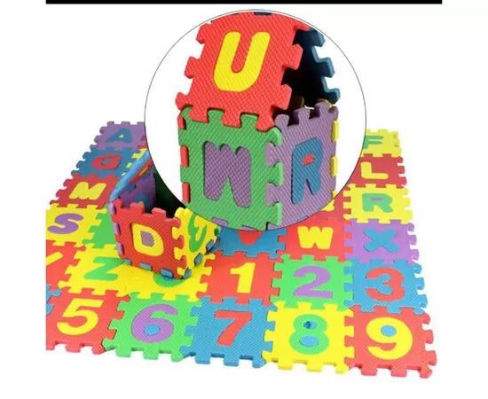 36Pcs Eva Puzzle Alpha-Numeric Mat