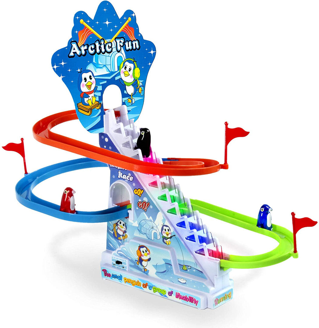 Penguin Racing Slide Track Set-Go with Sounds