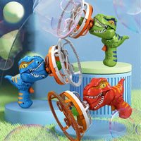 2in1 Electric Dinosaur Colorful Bubble Blowing Gun