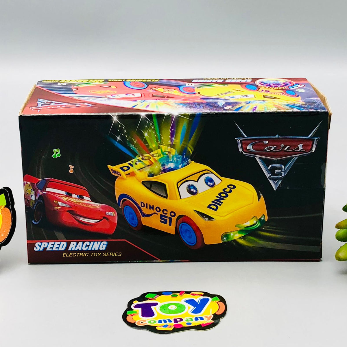 Dinoco 3D Lights & Musical Racing Car