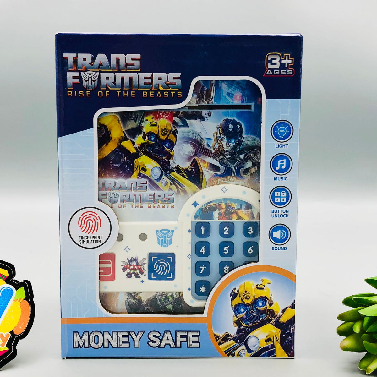 Transformers Fingerprint & Swipe Card Unlock Piggy Bank