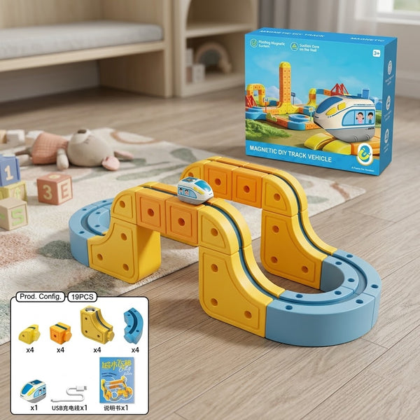 19Pcs DIY Magnetic Levitation Rail Track Set