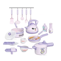 19Pcs Pretend Play Kitchen Cooking Set