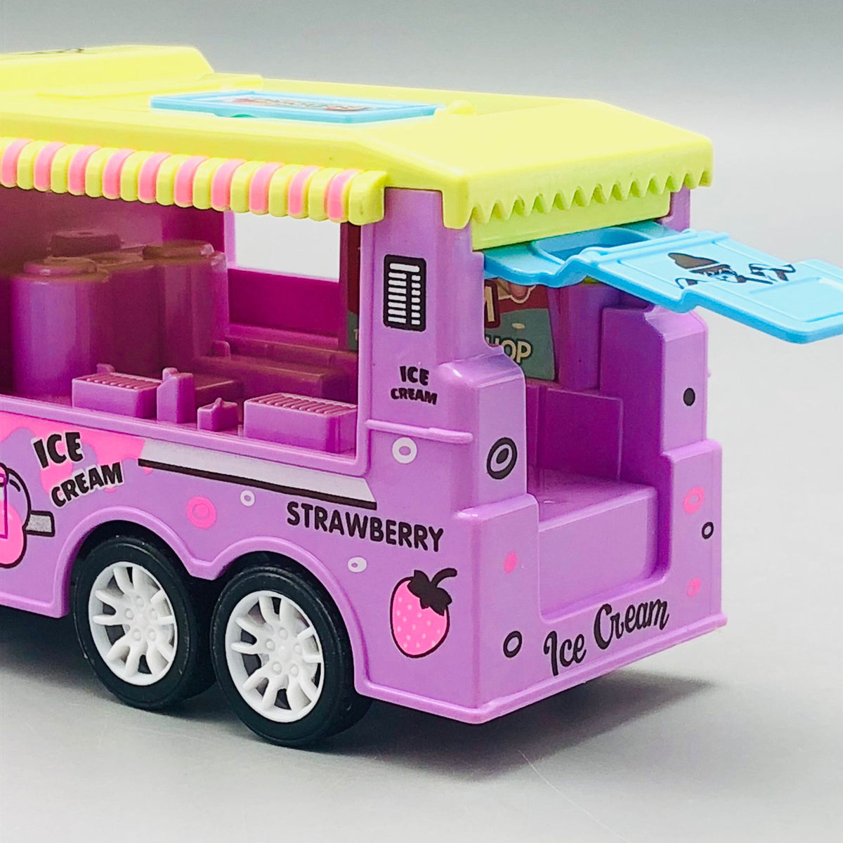 1Pc ABS Inertial Fun Dessert & Fast Food Selling Car Toy - Assortment