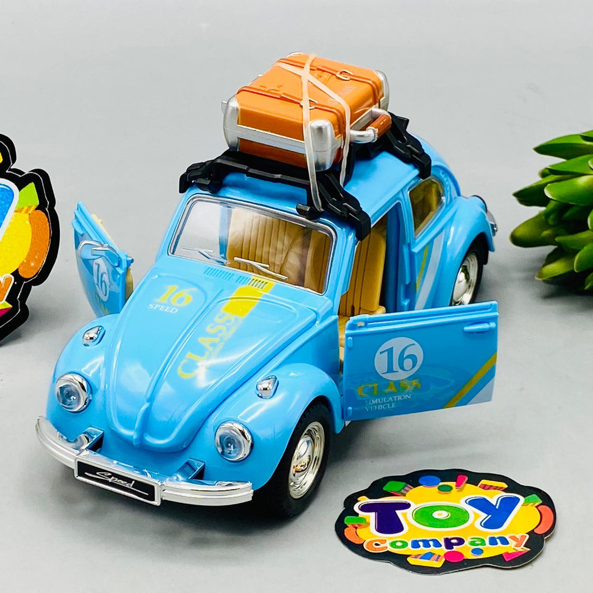 1Pc ABS Beetle Camping Model - Blue