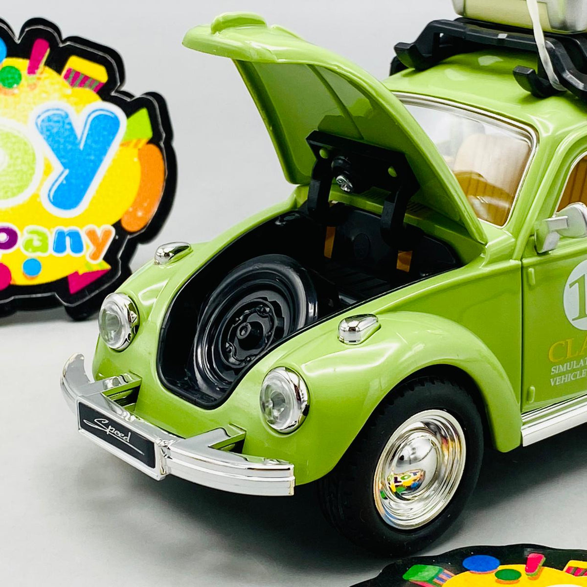1Pc ABS Beetle Camping Model - Green