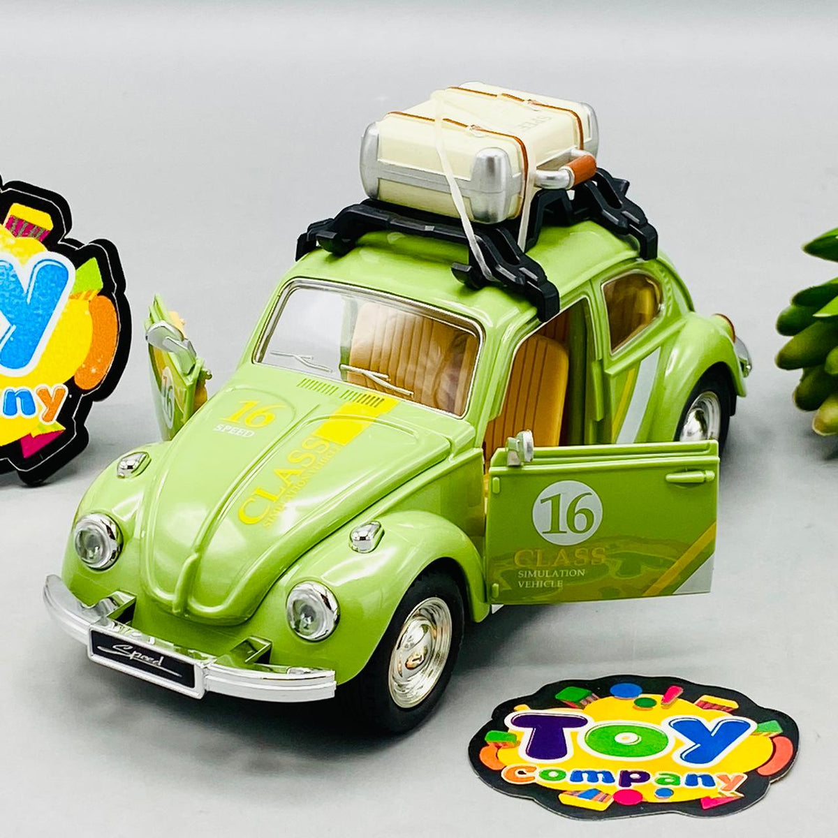 1Pc ABS Beetle Camping Model - Green