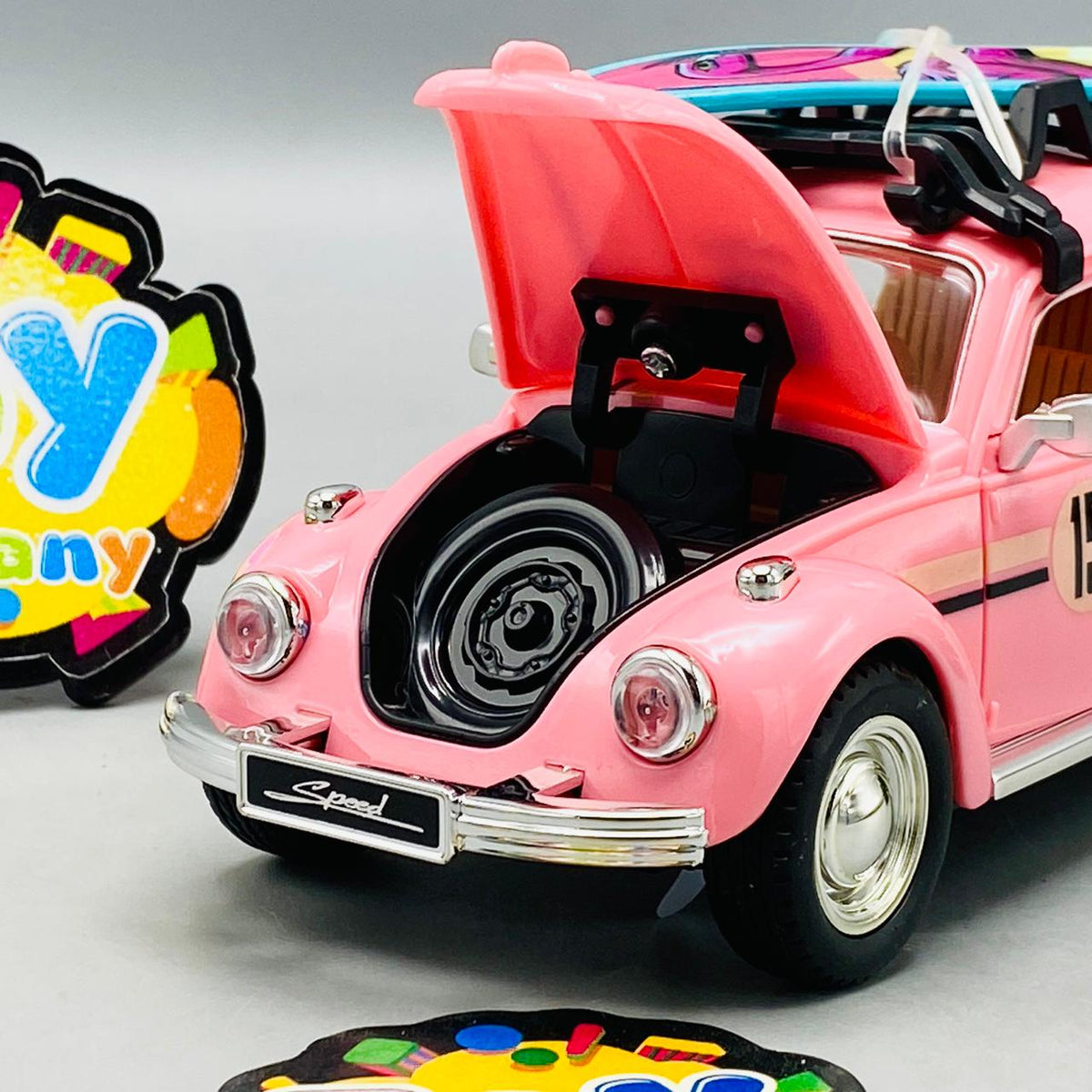1Pc ABS Beetle Camping Model - Pink