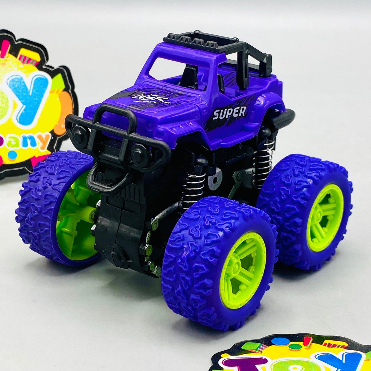 1Pc ABS Mini Inertial 4x4 Stunt Car