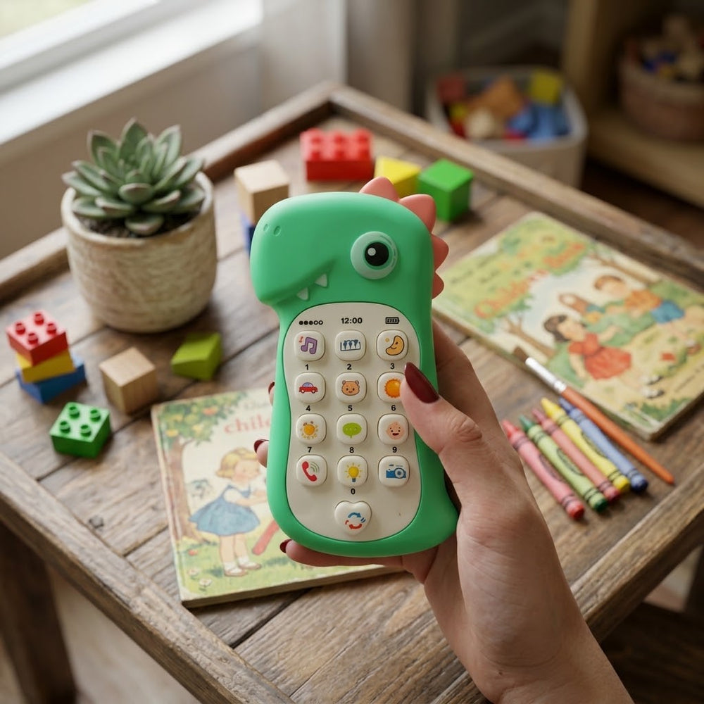 1Pc Baby Dinosaur Puzzle Mobile Phone