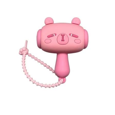 1Pc Silicon Capybara Keychain With Sound 