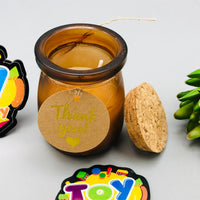 1Pc Home Aroma Scented Candle - Brown