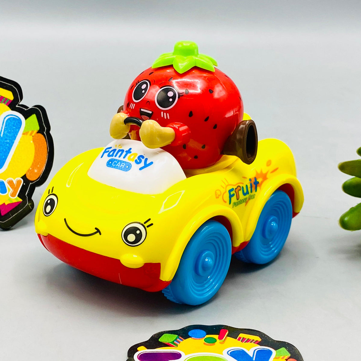 1Pc Inertial Strawberry Bumper Car