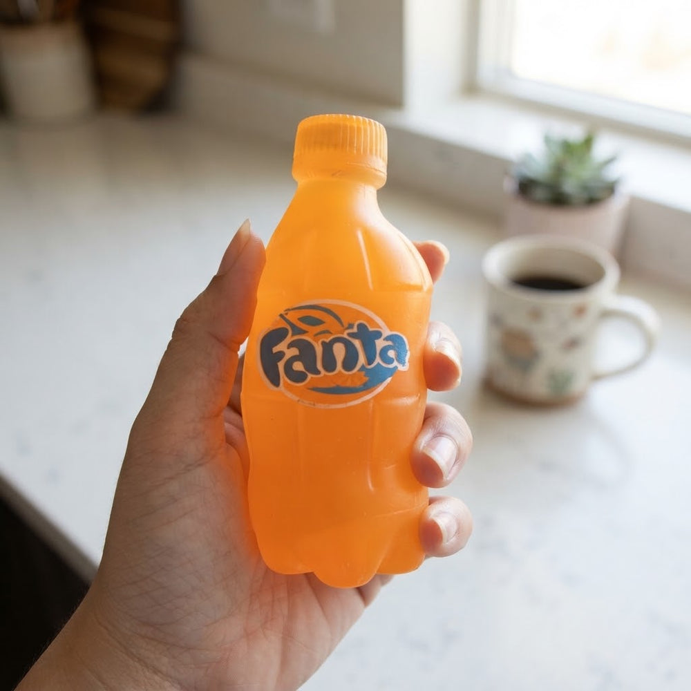 1Pc Mini Fanta Squishy Bottle