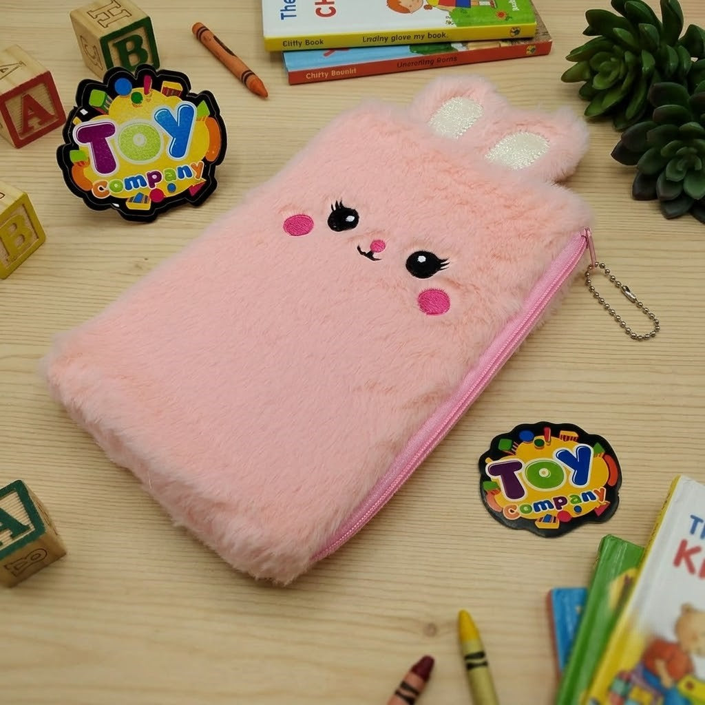 1Pc Plush Kitty Fur Pencil Pouch