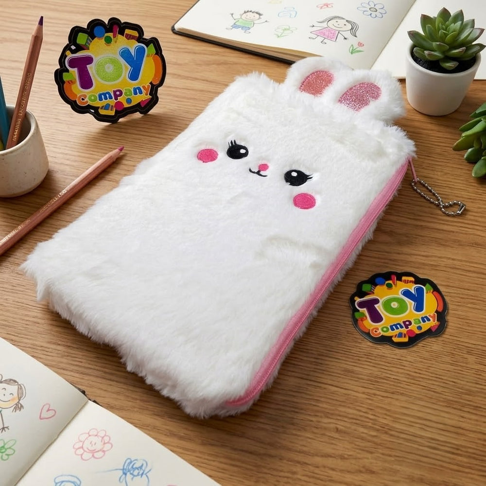 1Pc Plush Kitty Fur Pencil Pouch