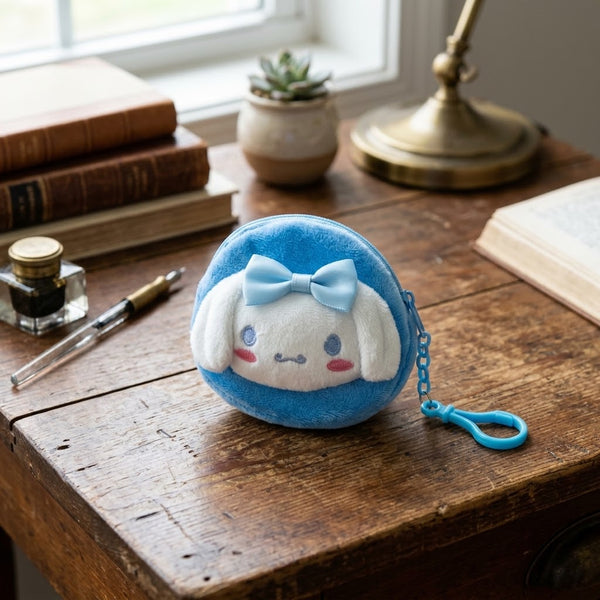 1Pc Premium Plush Cinnamoroll Keychain Coin Pouch