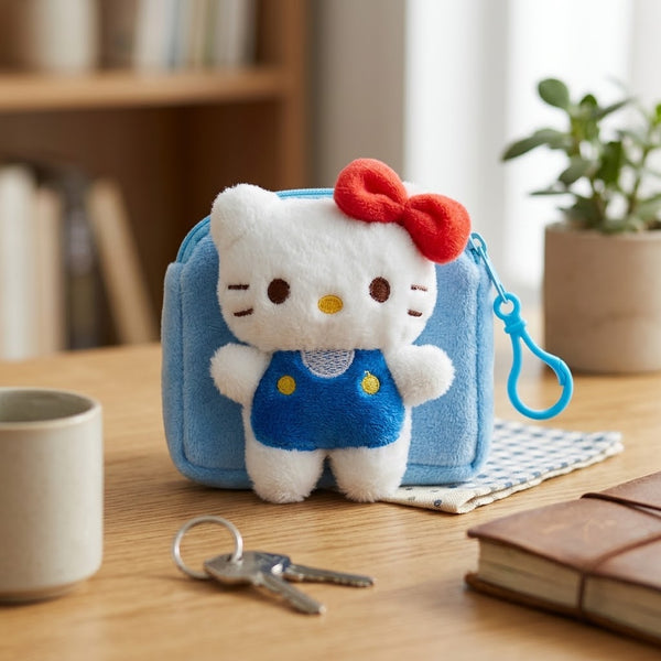 1Pc Premium Plush Hello Kitty Keychain Mini Pouch
