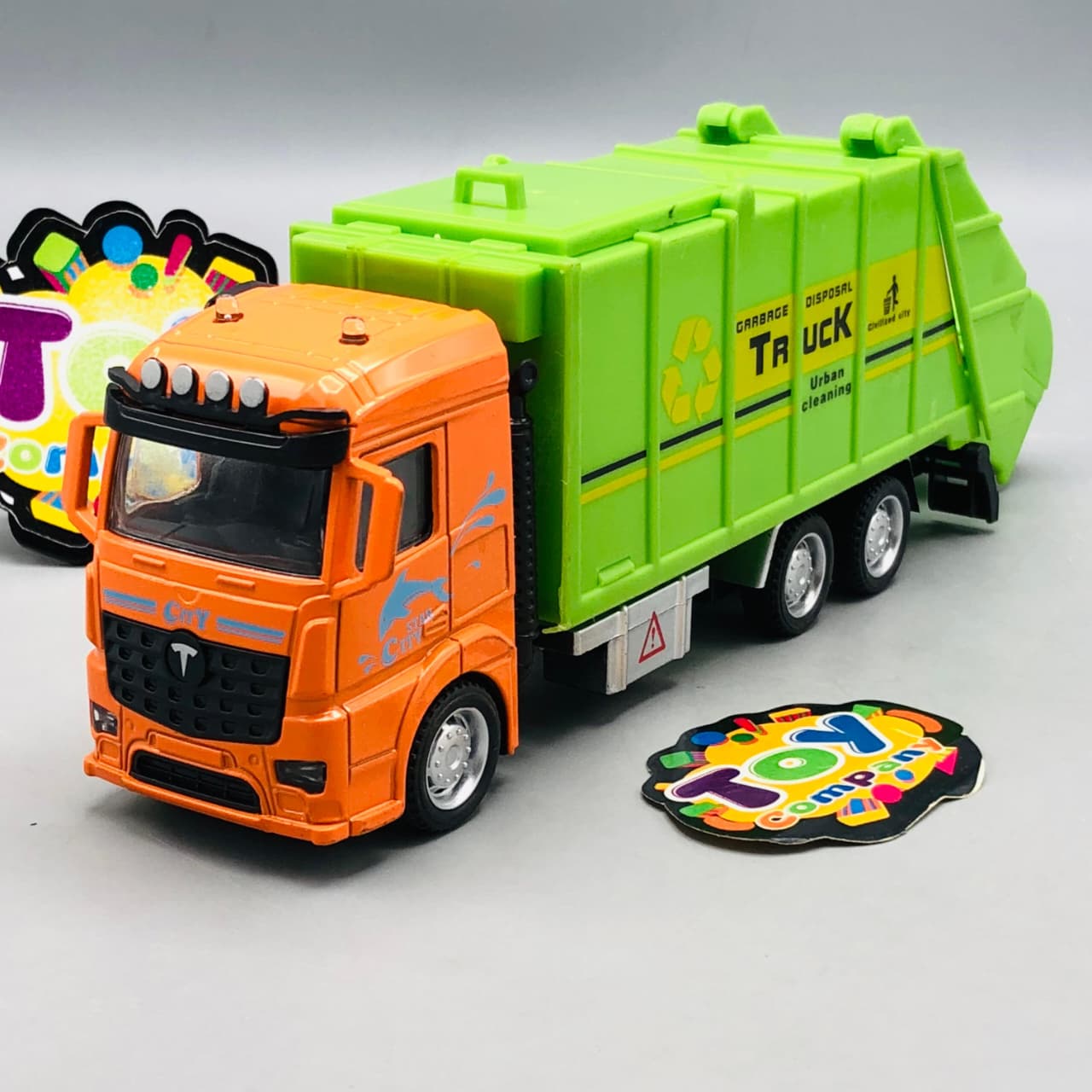 1Pc Pullback Garbage Container Truck