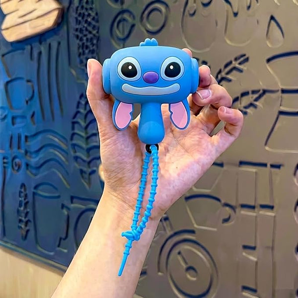 1Pc Silicon Stitch Keychain With Sound