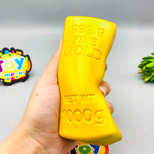1Pc Soft Squishy Gold Stress Relief Toy